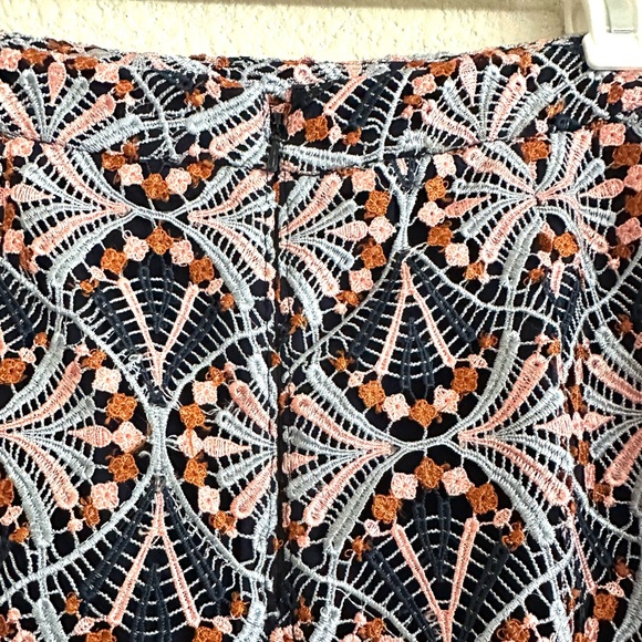 Anthropologie Moulinette Soeurs Lace Crochet Pencil Skirt - Picture 7 of 12